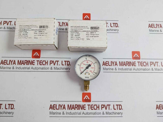 111.10.063 Pressure Gauge Wika 0 To 210 Kg/Cm2 & Psi