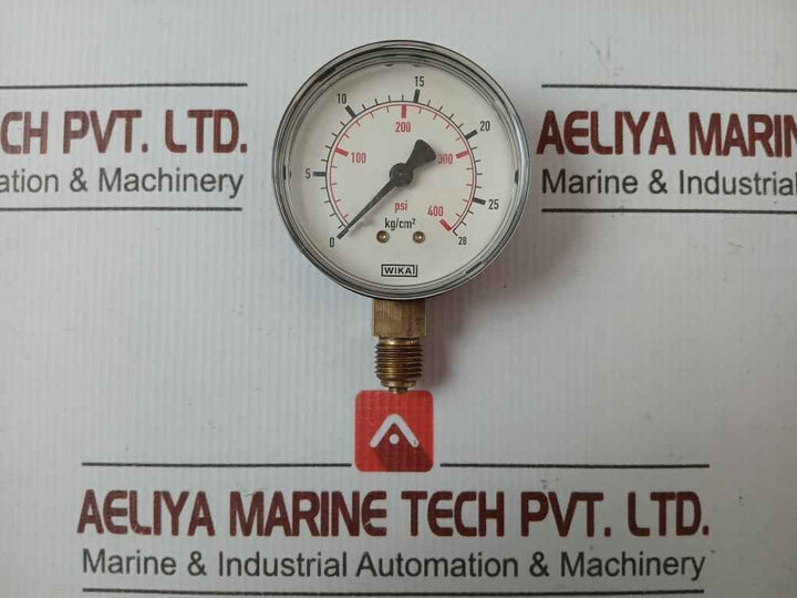 111.10.63 Pressure Gauge 28 Kg/Cm2 & 400 Psi Wika