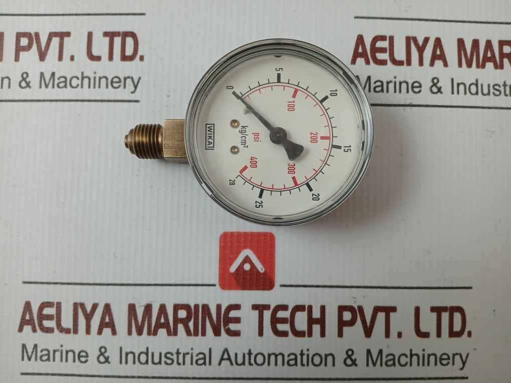 111.10.63 Pressure Gauge 28 Kg/Cm2 & 400 Psi Wika