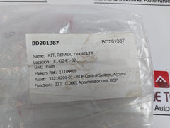 11109499 Repair Kit For Regulator Press Valve BD201387