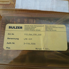 112.046.030.200 E Engine Control Position Pcb Module Sulzer 10V
