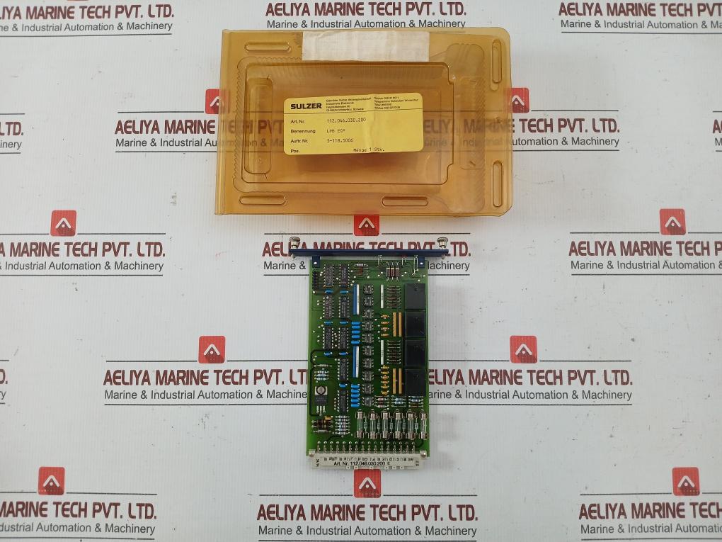 112.046.030.200 E Engine Control Position Pcb Module Sulzer 10V