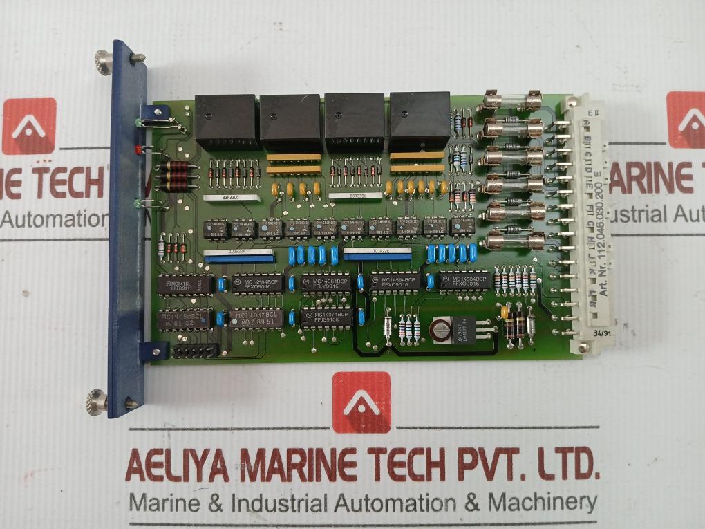 112.046.030.200 E Engine Control Position Pcb Module Sulzer 10V