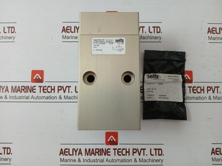 113.148.00 Pneumatic Actuated Air Valve 0-40 Bar Seitz