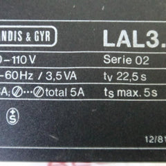 LANDIS & GYR LAL3.25 Program Relay Oil & Gas Burner Sequence Controller
