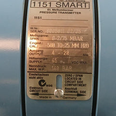 1151 Dp3S22B1L4 Pressure Transmitter Rosemount
