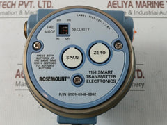 1151 Dp3S22B1L4 Pressure Transmitter Rosemount