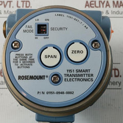 1151 Dp3S22B1L4 Pressure Transmitter Rosemount