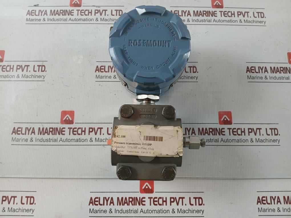 1151 Dp3S22B1L4 Pressure Transmitter Rosemount