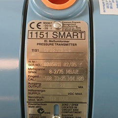 1151 Dp3S22B1L4 Pressure Transmitter Rosemount