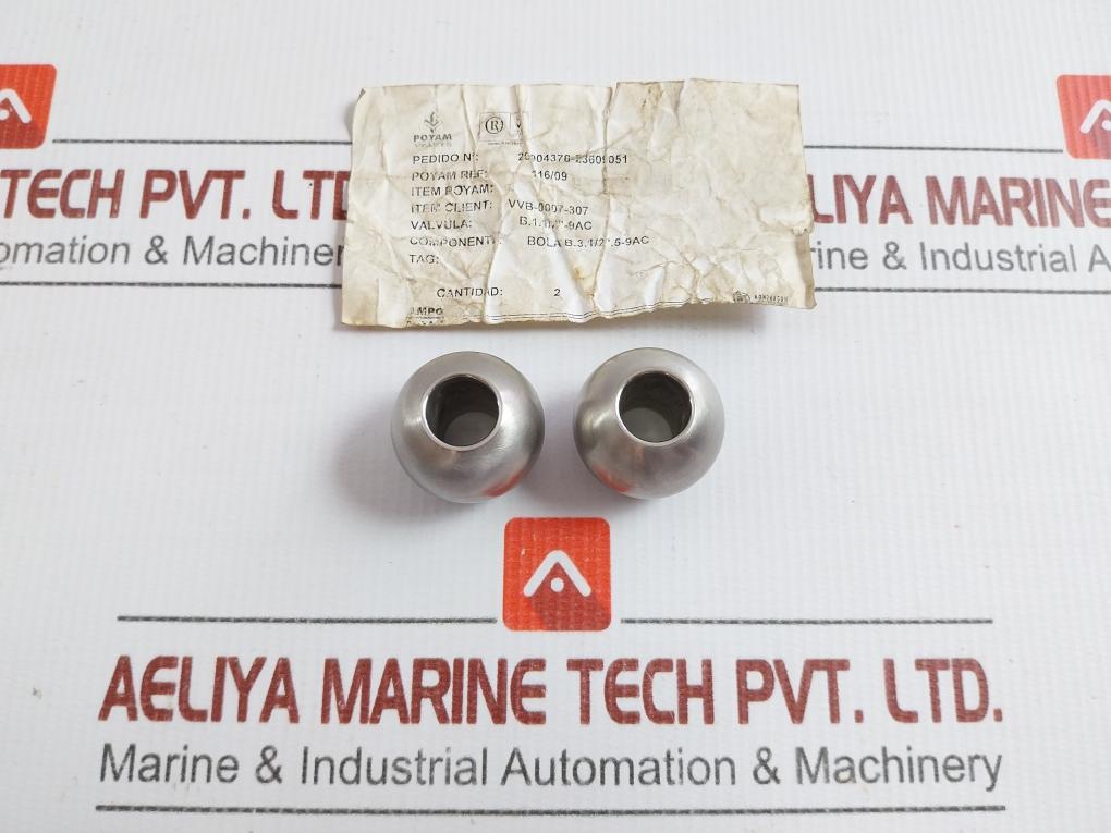 116/09 Steel Valve Ball Ampo Poyam