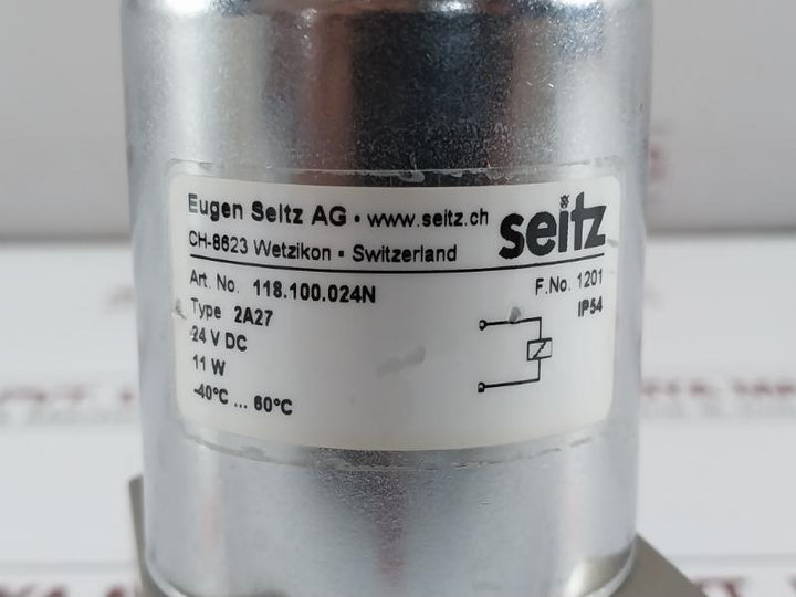 118.100.024N Eugen Seitz 24Vdc -40˚C…60˚C Solenoid Valve Coil