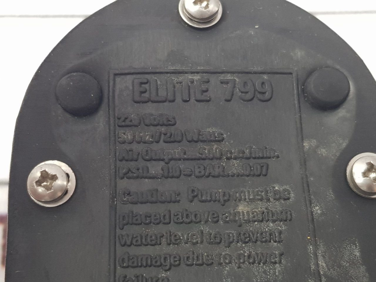 Lot Of 5X Hagen Elite 799 Aquarium Air Pump 220 Volts 50Hz/ 2.0 Watts