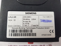 Siemens Lal3.25 Burner Controller Serie 02 50-60Hz