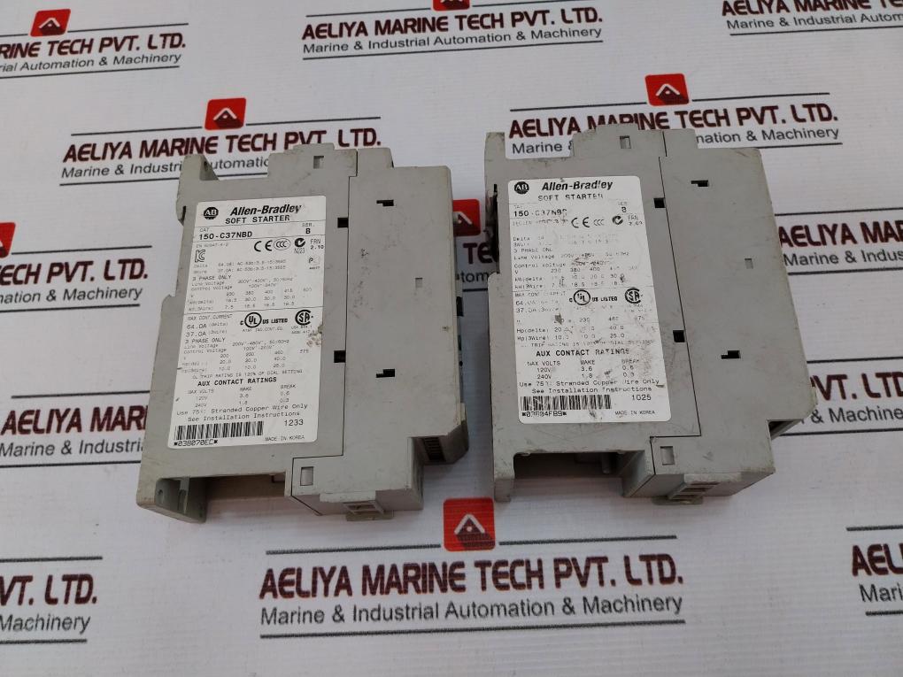 Allen-bradley 150-c37Nbd Soft Starter Smc-3 Ser B 50/60Hz