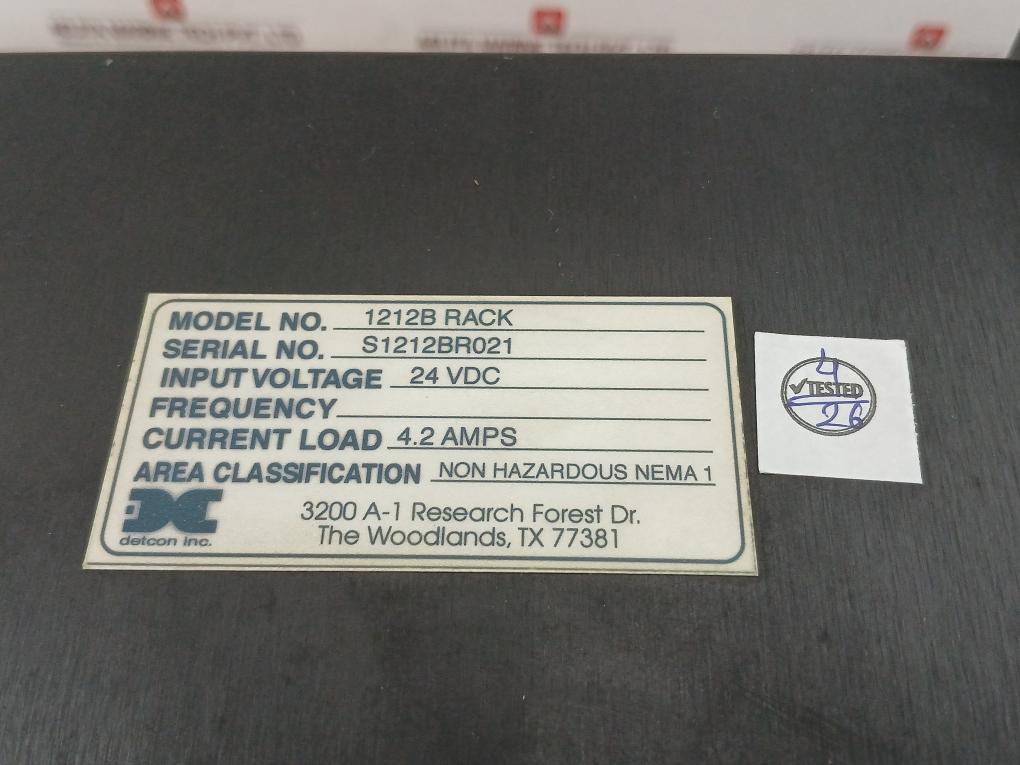 1212B Rack Module 4.2Amps Rs-485 Id 440-01952-1 Detcon