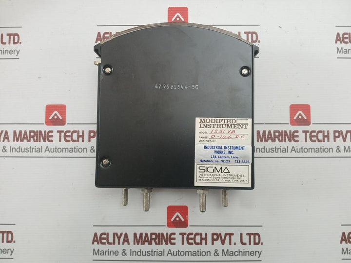 Sigma Dual Panel Meter Part No: 1251Vb, 0-10V.D.C.