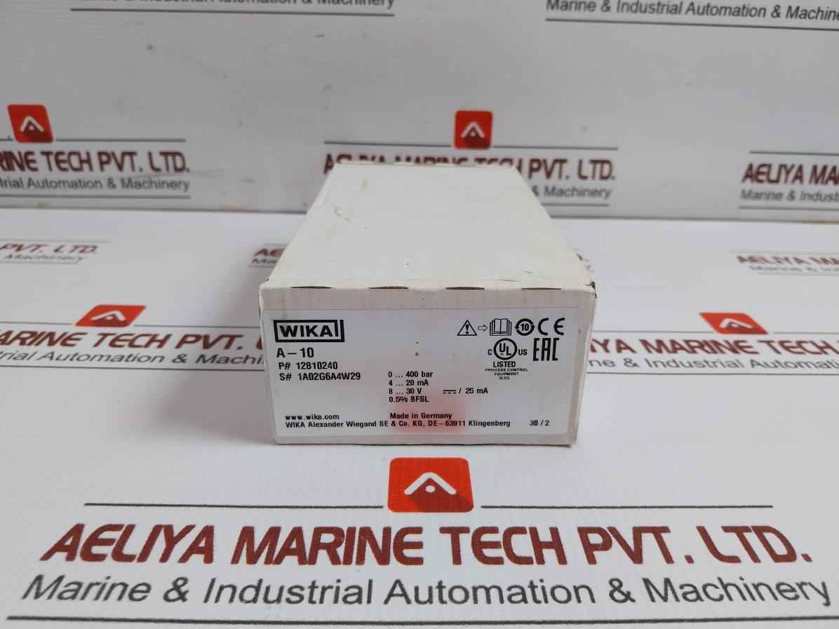 12810240 Pressure Transmitter 8…30 V Dc / 25 Ma A-10 Wika