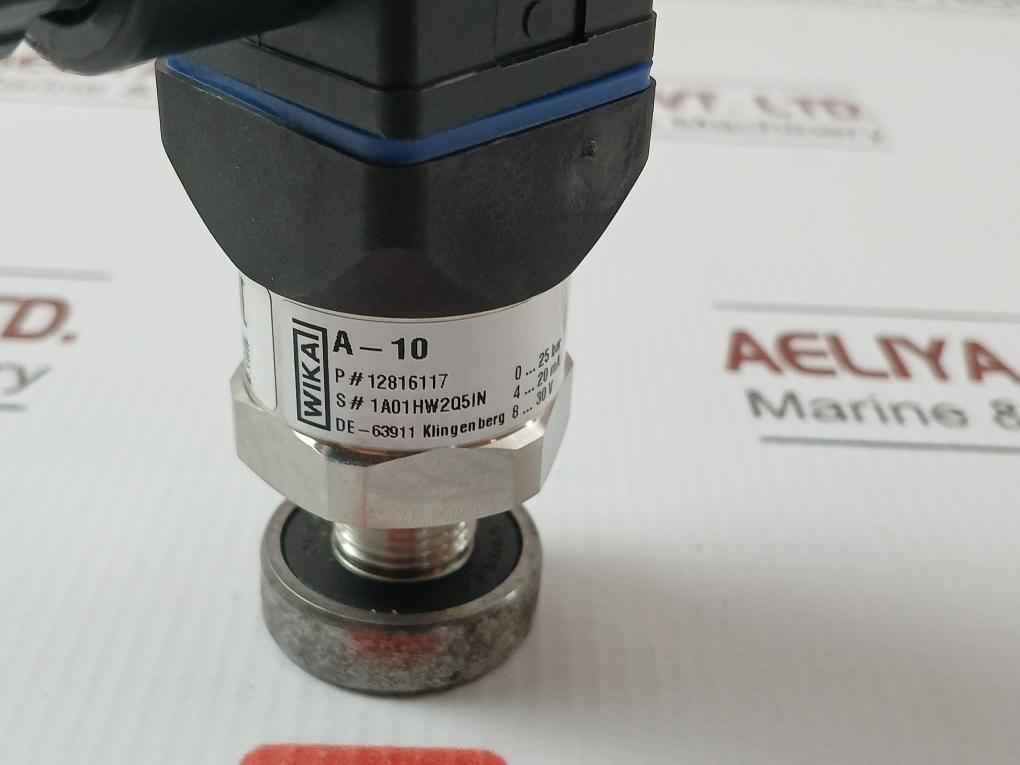12816117 Pressure Sensor Transmitter Power Supply 8…30 V ---/25 Ma Wika