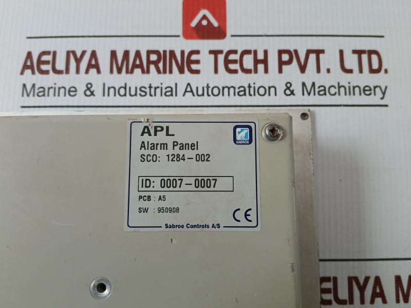 1284-002 Lanng & Stelman Apl Alarm Panel