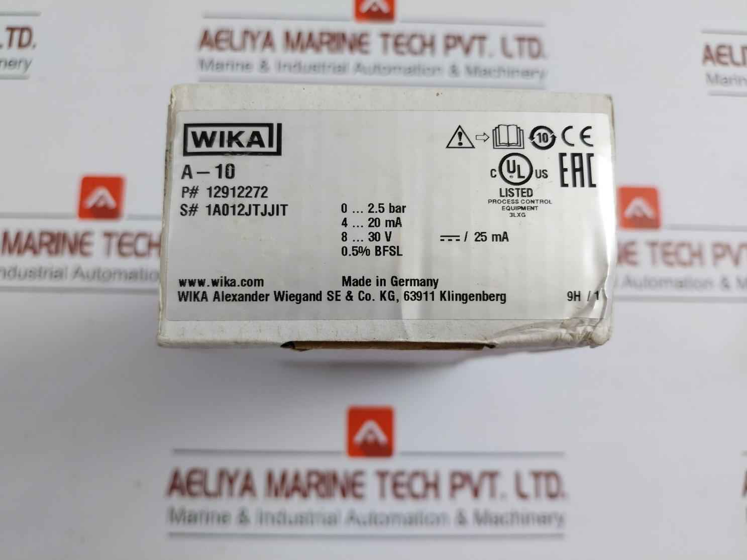 12912272 Pressure Transmitter 4...20 Ma 8..30 V Wika