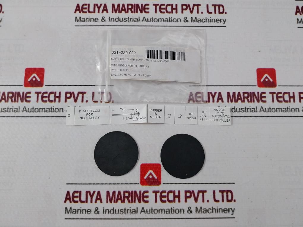 12 Diaphragm Assembly For Pilotrelay Rubber &amp; Cloth Kit 631-220.003