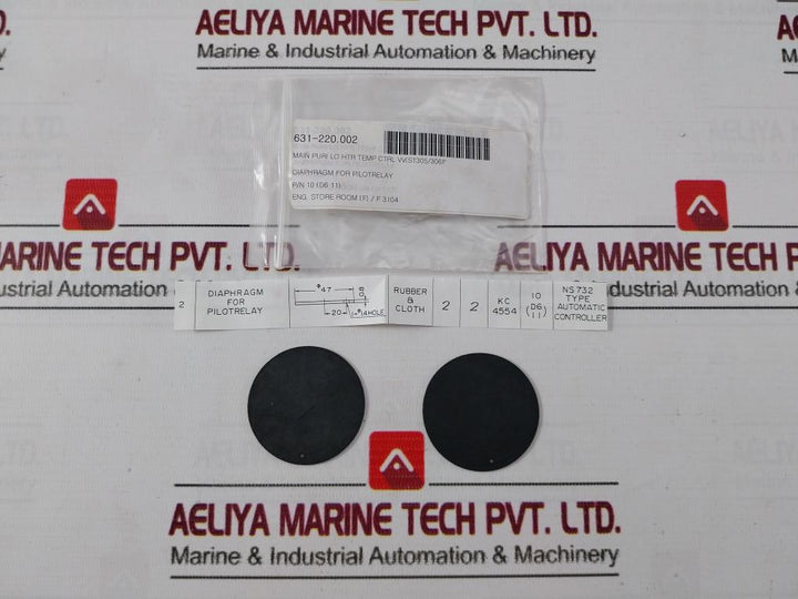 12 Diaphragm Assembly For Pilotrelay Rubber & Cloth Kit 631-220.003