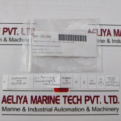 12 Diaphragm Assembly For Pilotrelay Rubber &amp; Cloth Kit 631-220.003