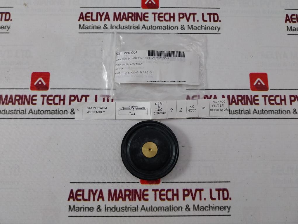 12 Diaphragm Assembly For Pilotrelay Rubber &amp; Cloth Kit 631-220.003