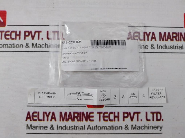 12 Diaphragm Assembly For Pilotrelay Rubber & Cloth Kit 631-220.003