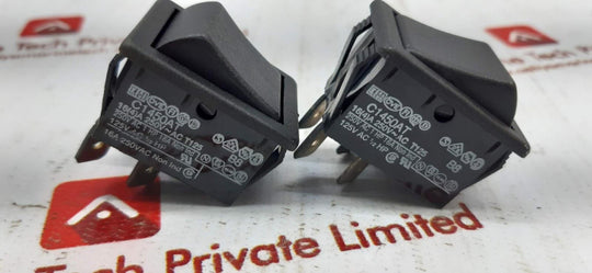 Lot Of 2X Ove C1450At Black Plastic On Off Rocker Switch