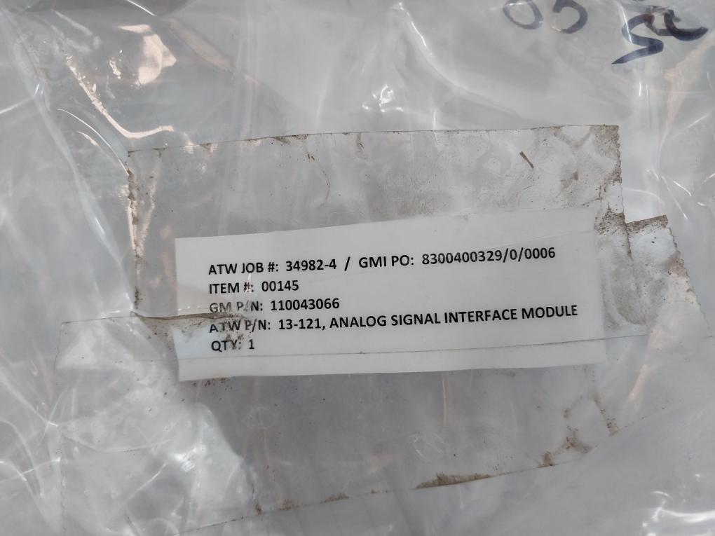 13-121, Analog Signal Interface Module 110043066