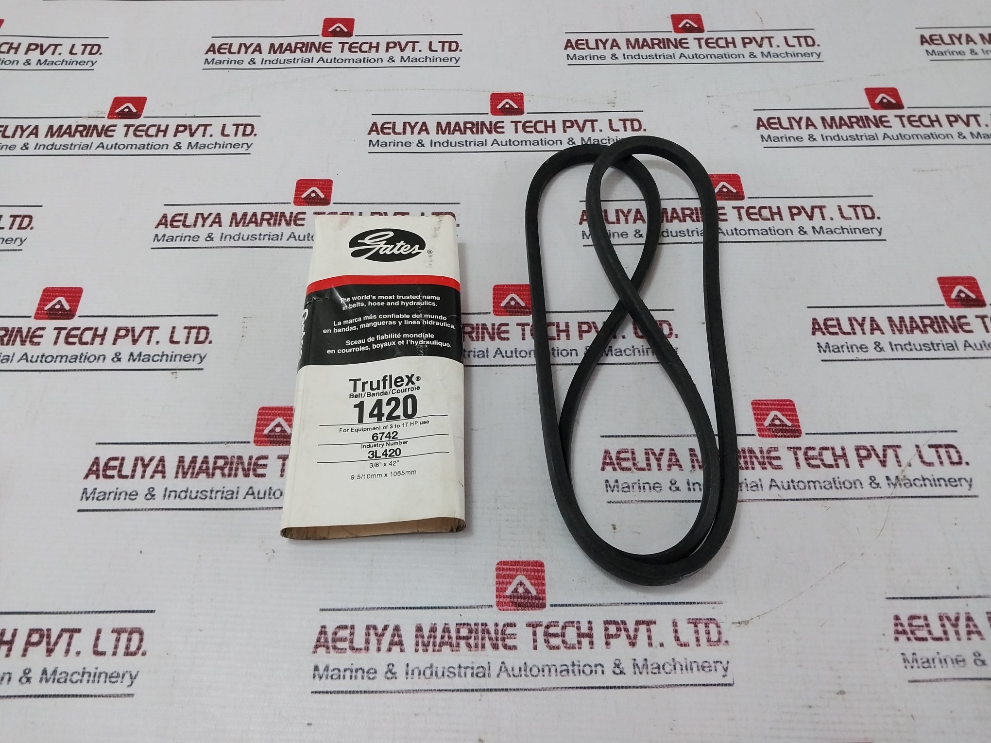 Gates 1420 Truflex Fhp Low Horse-power V-belt 9.5/10Mm X 1065Mm