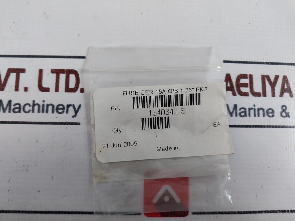 1340340-s Ceramic Fuse Cer 15a Q/b 1.25”