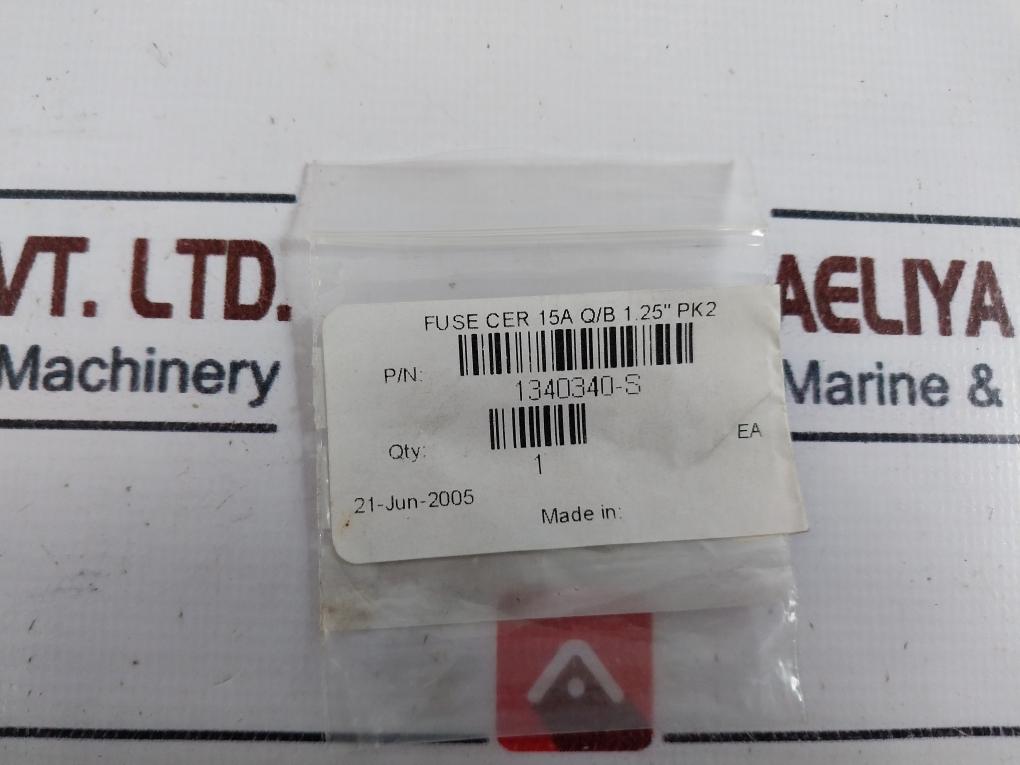 1340340-s Ceramic Fuse 15a Q/b 1.25”