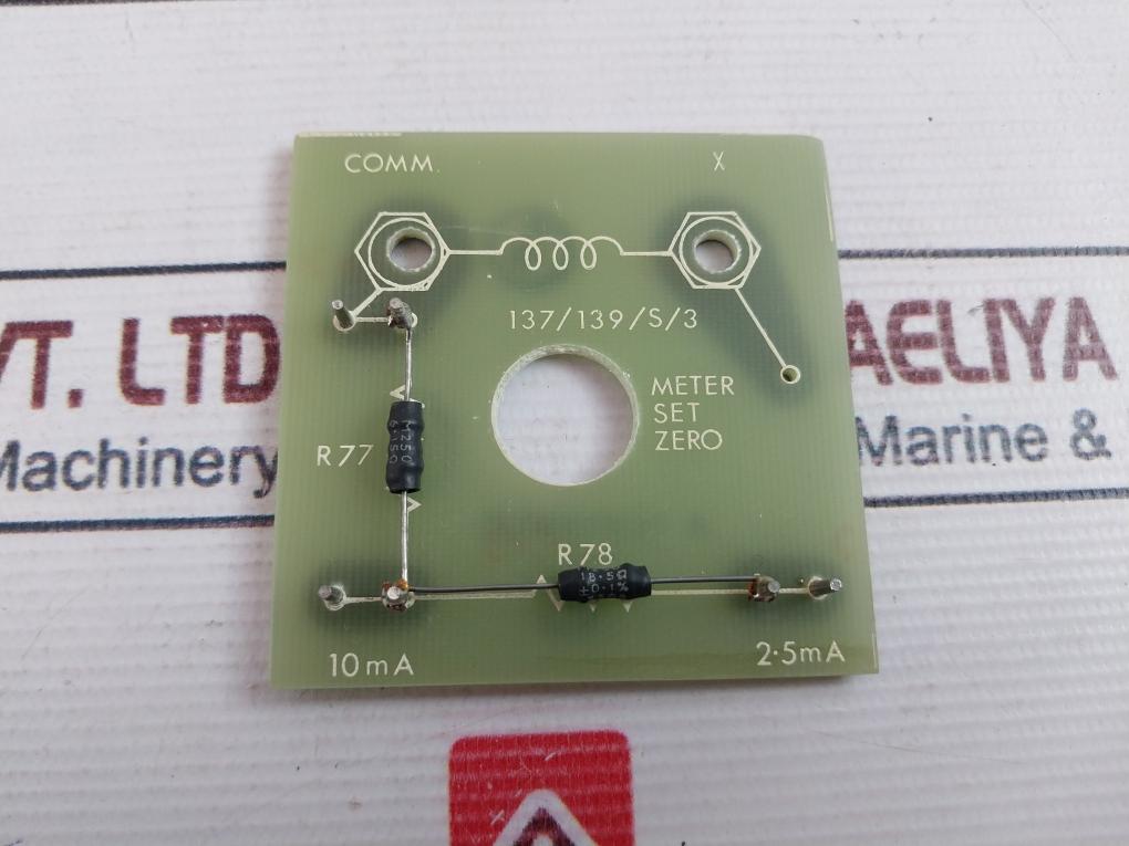 137/139/S/3 10Ma Meter Shunt Board