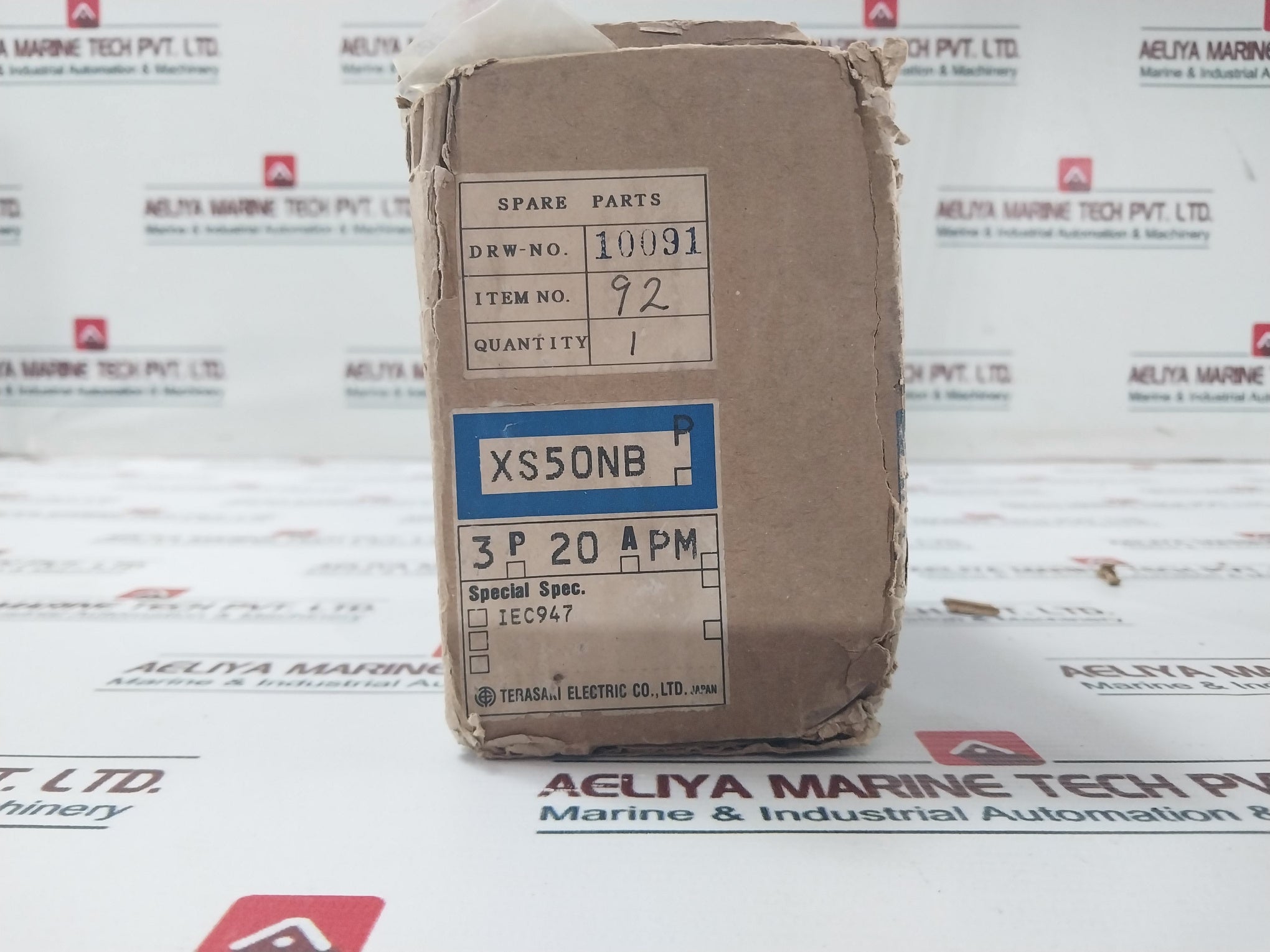 Terasaki Xs50Nb 3 Pole Circuit Breaker Ac660V 50-60Hz 20A