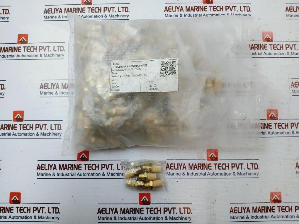 Lot of 50x 1/4 Inch Silencer Sintered Bronze (SL0201)