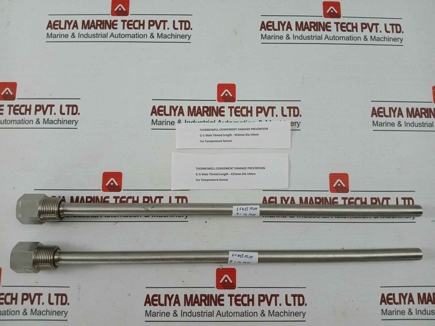 Thermowell For Temperature Sensor G 1/2 Male Thread 415 Mm-length 14 Mm-diameter -360 Gm