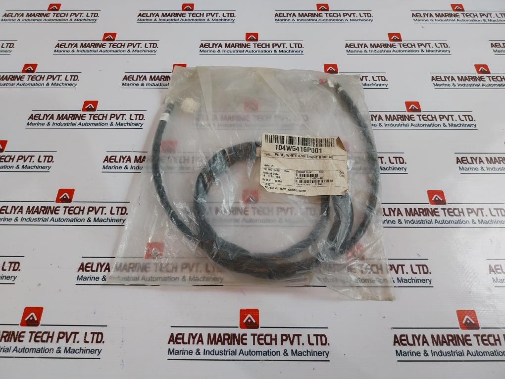 151X1230Bs01Wh05 White 87In Shunt Grid Ae Wire Cable Assembly Rev: A