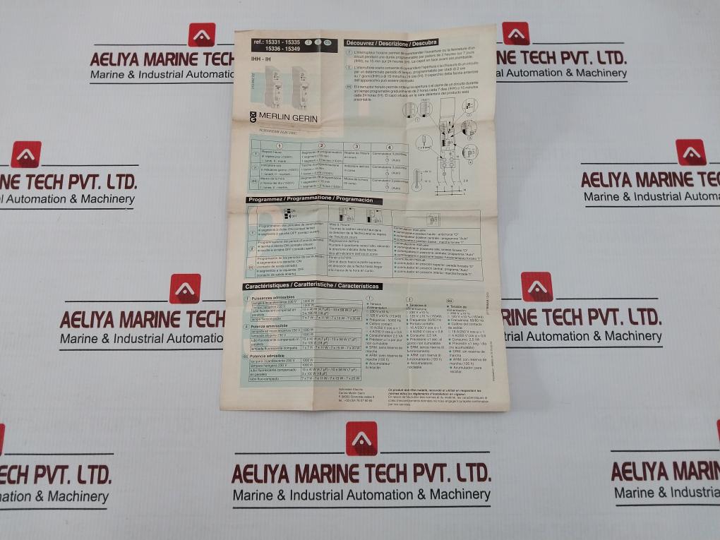 15335 Multi 9 Mechanical Time Switch 230-240V/50-60Hz Merlin Gerin
