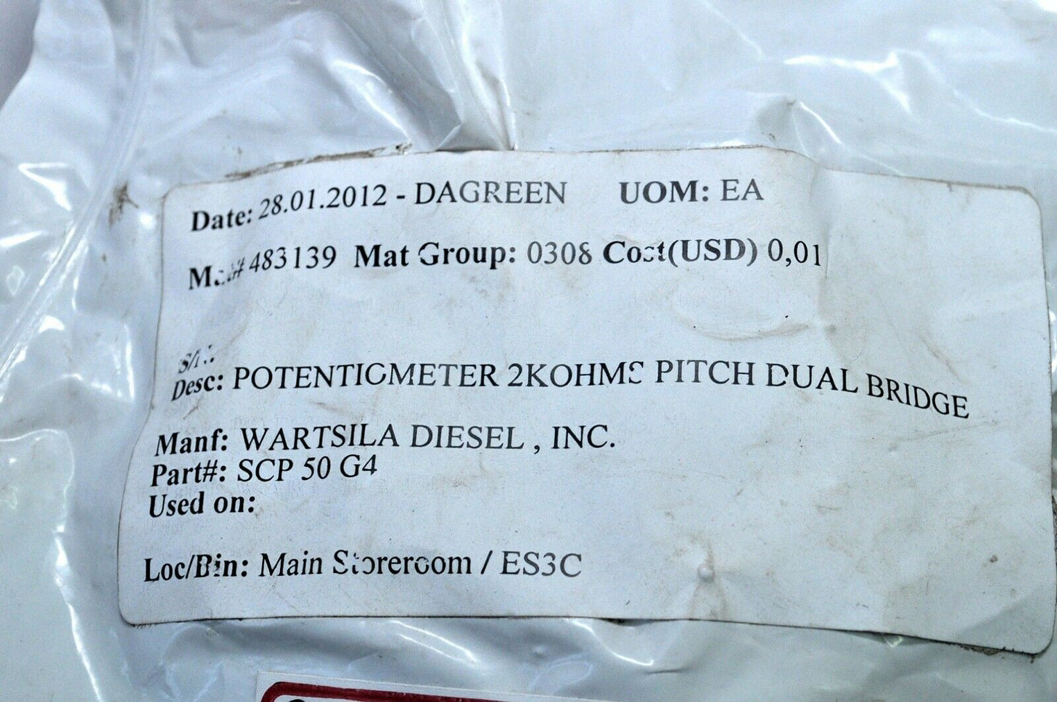 Sakae Scp50g4 Potentiometer