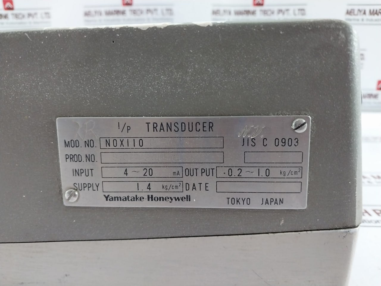 Yamatake-honeywell Nox110-ow-7 I/p Transducer Air Regulator, 0.2~1.0 Kg/cm2