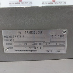 Yamatake-honeywell Nox110-ow-7 I/p Transducer Air Regulator, 0.2~1.0 Kg/cm2