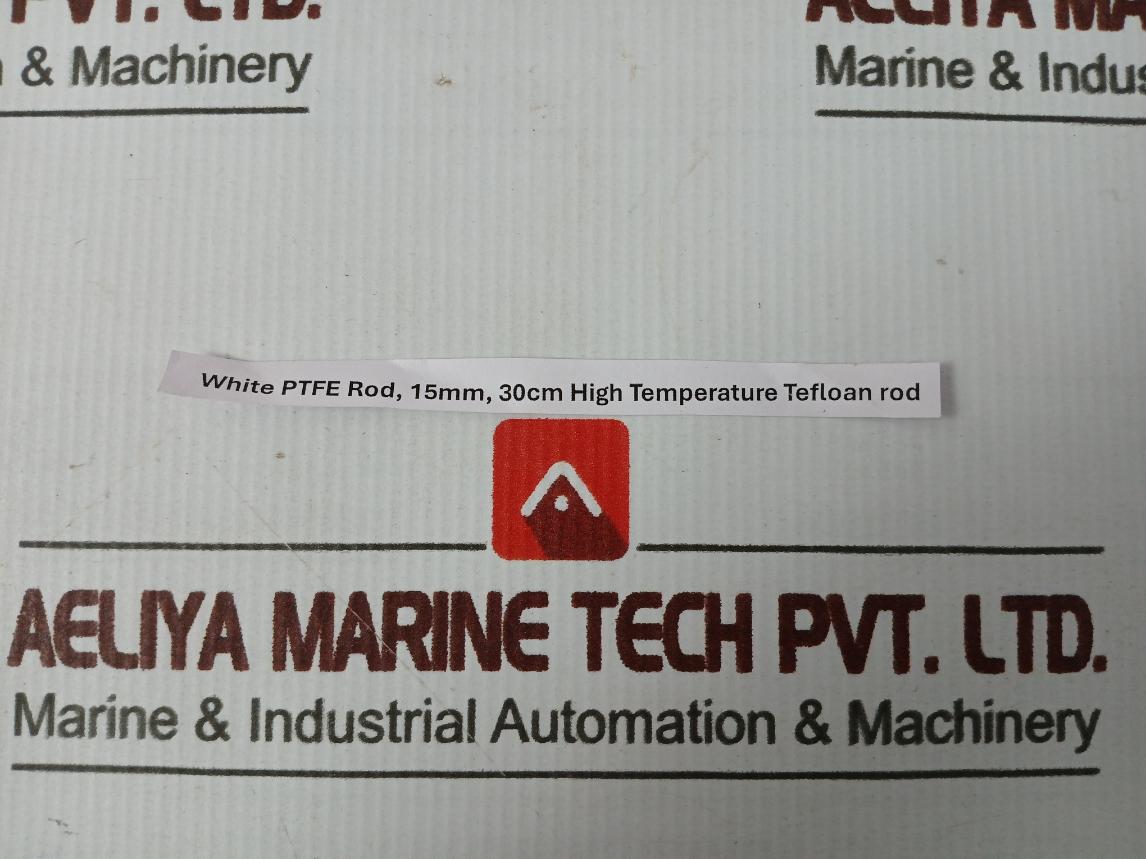 15Mm White Ptfe Rod 30Cm High Temperature