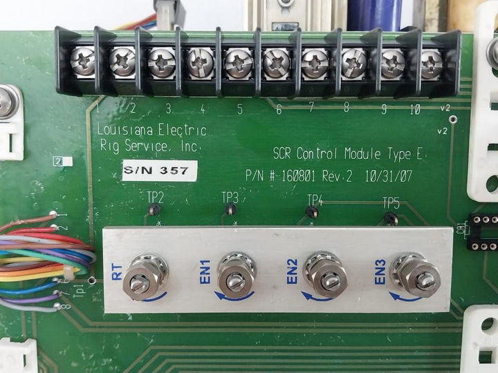 160801 Louisiana Electric Rig Service 160803 Scr Control Module
