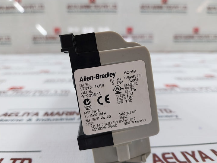 Allen-bradley 1791D-16B0 Devicenet Compact I/O Module 11-25Vdc 200Ma Rev-c01
