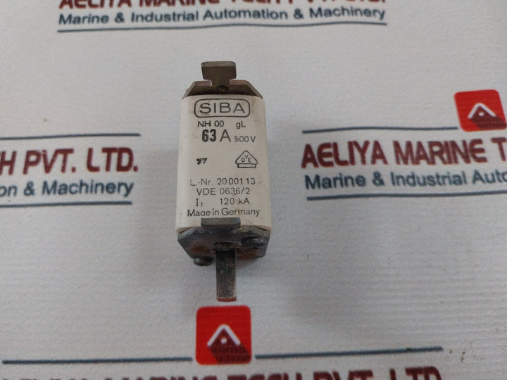 Siba Nh00 Gl Fuse 63A 500V