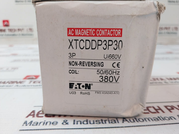 Eaton Xtcddp3P30 Ac Magnetic Contactor 40 Amp 380V 50/60Hz