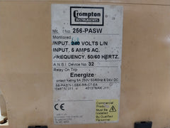 Crompton 256-pasw-lsbx-rr-c7-ea Reverse Power Relay 5A 250V 50/60Hz 24Vdc